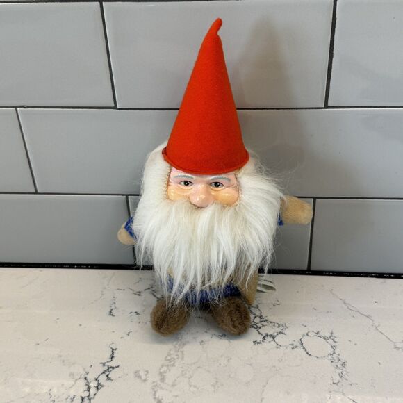 Vintage 1978 Knickerbocker Gnome Plush 8" Rubber Head Elf Christmas 70s - Picture 15 of 15